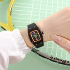 New Women's Candy Series Watch Genuine Diamond Square Waterproof Fashion Luminous lady quartz Watch 8084B