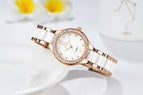 Watch New Ceramic Ladies Watch Inlaid Brick Fashion Waterproof Hot Selling Ladies Quartz Watch s034