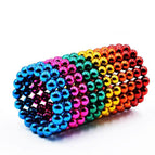 5mm 216 PCS DIY Educational toys set Magnet Balls color buck ball