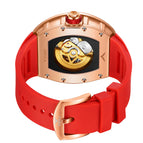 ONOLA ON3838F 2023 Fashion Square Diamond New Hollow Automatic Mechanical Watch Men's Silicone strap Waterproof watch