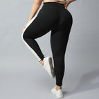 2023 plus Size New Yoga Pants Women's No Embarrassment Line High Waist Hip Lift Stretch Fitness Sports Pants KK116