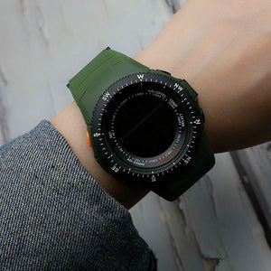 Men's Large Dial Retro Outdoor Sports Watch Boys Multi-Function Luminous Electronic Watch 783b