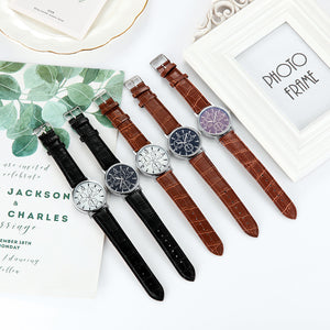 2022 New Arrival Belt Quartz Watch Men's Watch Fake Three Eye Gift Watch Casual Men's Watch Leather Watch