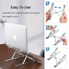 Laptop Stand Portable Foldable Adjustable Notebook Holder Aluminum Support For Macbook Pro Air Computer Tablet