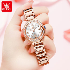 OLEVS Women's watch quartz watch diamonds fashion elegant high quality office lady quartz watch 5518 QQL