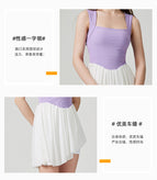 Tennis Pleated Skirt Women's Exercise Skirt Anti-Exposure Fitness Running Quick-Drying Badminton Yoga Skirts Golf Skirt 308