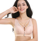 PLUS size bra underwear women thin collecting gathering no steel ring sexy bra large size