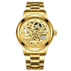 Fngeen Mechanical Watch Men's Black King Kong Men's Watch Waterproof Korean Business Gift Tourbillon Hollow Watch 6018