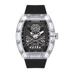 KIMSDUN New Transparent Richard Skull Hollow Automatic Mechanical Watch Men's Watch Fashion Miller K-2016A