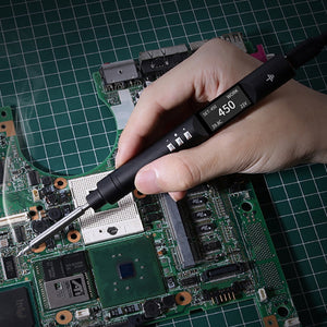 PTS200 T13 100W PD3.0 Smart Soldering Iron CNC Metal Housing Software Upgradeable Programing Compatible with T12 TS101 PINE64