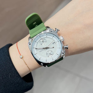 TT new Korean version ins square watch rubber strap calendar large dial female watch trendy fashion watch female temperament 77010