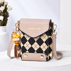 2022 new niche design mobile phone bag messenger bag women fashion one shoulder retro small square bag mini mobile phone bag 3987