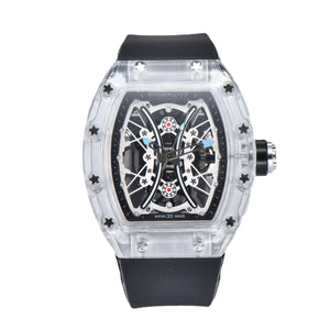 Watch for men New Sports Watch RM Barrel-Shaped Automatic Hollow Couple Men Luminous Watch 8009D
