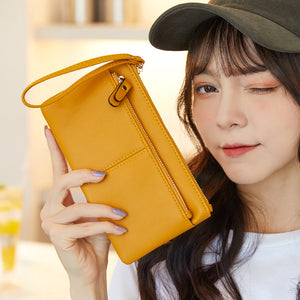 2022 new touch screen mobile phone bag women's small card bag vertical portable wrist coin purse R953