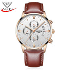 NIBOSI 2309 Men Watch Chronograph Sport Mens Watches Top Brand Luxury luminous Waterproof Full Steel Quartz Gold Clock Men