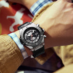 New Arrival KIMSDUN 523B ｍen's watch Men's watch Sport silicone Fashion calendar Quartz watches for men