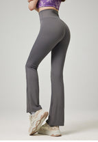 High Waist Hip Lift Slim Flare Pants Women's Fitness Yoga Sports Dance Drape Wide Leg Trousers Summer YC024