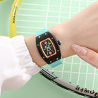 New Women's Candy Series Watch Genuine Diamond Square Waterproof Fashion Luminous lady quartz Watch 8084B