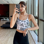 2023 NEW women Yoga vest sports beautiful back running fitness bra gather trainning dancing sports Top lady 915+183