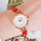 GEDI new fashion waterproof women's watch fashion retro large dial thin strap leisure women watch 14021
