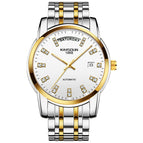 KIMSDUN steel belt fashion men's automatic watch mechanical watch waterproof business double calendar men's watch K-1967A
