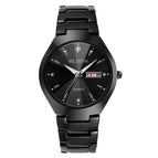 WLISTH Couple Watches Fashion Casual Quartz Watch for Lover Men Women Wristwatch Tungsten Steel Diamonds Luminous Lover's Gift Q356