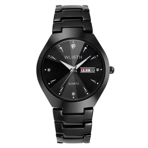 WLISTH Couple Watches Fashion Casual Quartz Watch for Lover Men Women Wristwatch Tungsten Steel Diamonds Luminous Lover's Gift Q356