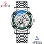 Chenxi high-end new solid automatic hollow mechanical watch men's men's waterproof luminous watch