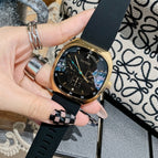 TICTOC Korean fashion women's watch women's ins large dial square rubber band neutral women's Watch