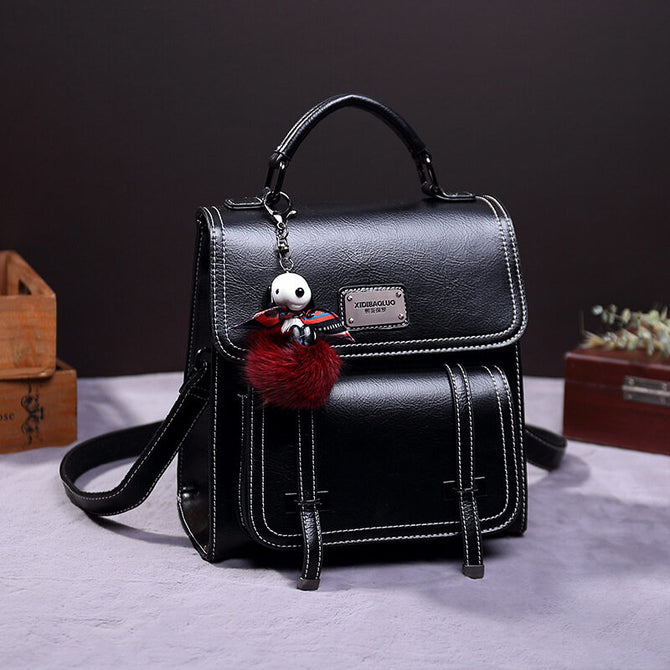 2021 new retro single and double shoulder fashion large-capacity portable female bag backpack 249