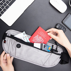 Cross-border travel RFID anti-theft waist bag outdoor sports running waterproof nylon close to light bag