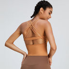 New yoga vest Strap Cross Beauty Back Exercise Underwear Women's Yoga Vest Seamless Quick-Drying Fitness Yoga top
