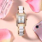 Ladies Watch Ceramic Diamond fashion women watch Waterproof Quartz Watch K-8453