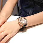 Xinkon 178010 three-eye six-needle belt ladies watch fashion casual student watch women's watch quartz watch