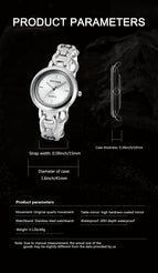 PINTIME Simple Temperament Chain Bracelet Watch Niche Women's Diamond Quartz Watch 1232