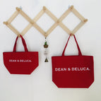 2PCS Japan Hot Sale DEAN & DELUCA New Style Portable Canvas Eco-Friendly Shopping Bag Storage Women's Shoulder