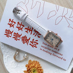 2022 GOGOEY New square Roman scale simple leisure belt WATCH QUARTZ student small women's watch Tiktok