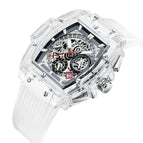 Kimsdun Multifunctional Waterproof Men's Watch Bucket Shape Transparent Men's and Women's Watch K-2150B