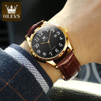 OLEVS Watch for men fashion figure simple calendar waterproof quartz men watch 5566 men