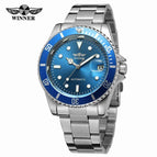 Winner Men Fashion Leisure Water Ghost Automatic Mechanical men casual Watch SLZa16