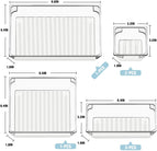 [Local Warehouse] 7 Pcs Drawer Organizers 4-Size Makeup Desk Drawer Organizer Plastic Bathroom Storage Bins Versatile Trays Vanity Dividers Container for Bedroom Dresser Kitchen Office