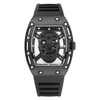 KIMSDUN Fashion Skull Ghost Head Skeleton Men's Watch Bucket Watch Silicone Quartz Watch K-503B