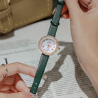 GUOU women's Watch female simple fashion temperament diamond round waterproof quartz watch belt niche ladies watch 8226