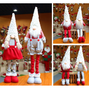 Christmas decorations gnome faceless doll sitting window forest goblin doll shop home Christmas decorations gift