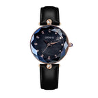 2022 GUOU Women's watch Korean fashion small dial quartz watch simple leisure Rhinestone leather women's Watch