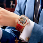 ONOLA ON3838D 2023 New  Men watch Automatic Mechanical Watch Men's Silicone Band Fashion Waterproof men's business casual watch