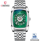 CHENXI Men's Watch Automatic Mechanical Watch Douyin hot sale Square Hollow Mechanical Watch 8809