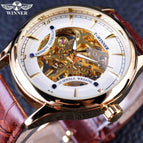 winner Fashion Trend Men's Mechanical Watch Skeleton Watch Men's Manual mechanical men Watch SLZe01