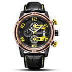 Megir Watch Men's Sports Multifunction Timekeeping Calendar Leather Men's Watch 2078
