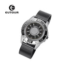EUTOUR Tiktok men's watch women's watch Jane stainless steel with silicone creative magnetic black technology metal student men's watch